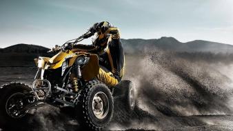 Atv driving extreme sports fantasy art offroad