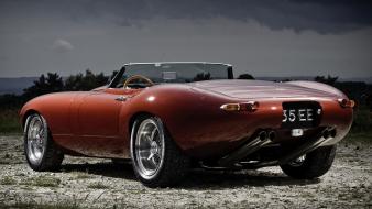 Eagle speedster jaguar etype roadster cars red wallpaper