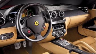 Ferrari car interiors cars dashboards steering wheel wallpaper