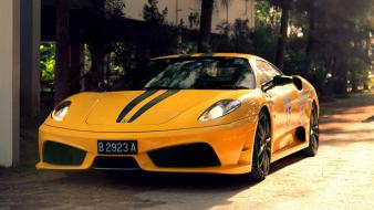 Ferrari f430 scuderia cars vehicles yellow wallpaper