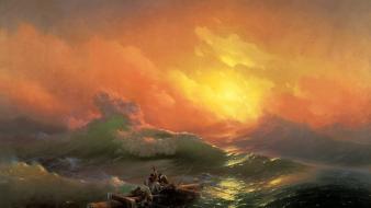 Ivan aivazovsky the ninth wave artwork ocean paintings wallpaper