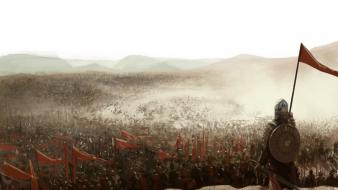 Kingdom of heaven battles fantasy art soldiers war wallpaper
