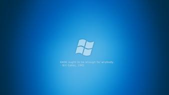 Microsoft windows blue logos quotes wallpaper