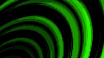 Abstract black green waves wallpaper
