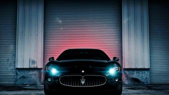 Gt maserati black cars luxury sport wallpaper