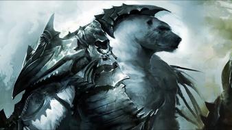 Guild wars 2 kodan creatures dark fantasy art wallpaper