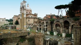 Italy rome architecture landscapes roman forum wallpaper