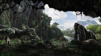 King kong artwork dinosaurs