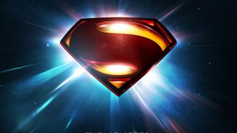 Man of steel movie superman logo wallpaper