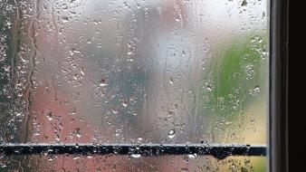 Rain window panes wallpaper
