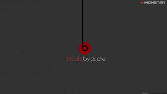 Beats by drdre logos minimalistic red wallpaper