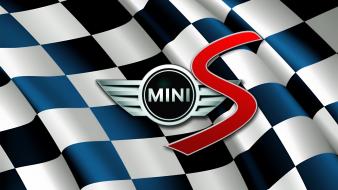 Checkers emblems logos mini cooper wallpaper
