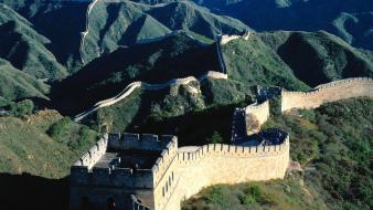 China great wall of architecture landscapes wallpaper