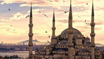 Istanbul turkey architecture bosphorus historic wallpaper