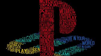 Playstation sony font typography video games wallpaper