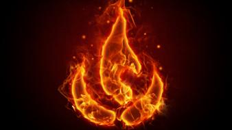 Avatar the last airbender fire symbol wallpaper