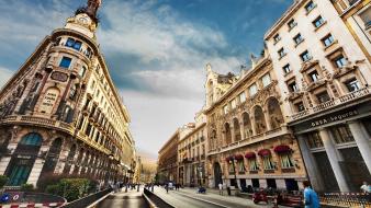 Barcelona hdr photography spain cityscapes flats wallpaper