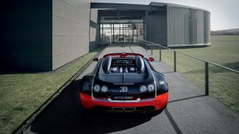Bugatti veyron grand sport black cars red wallpaper