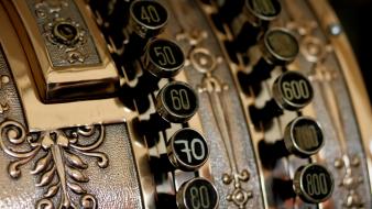 Cash register vintage wallpaper