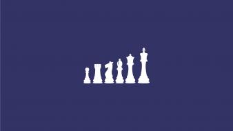 Chess minimalistic purple background video games wallpaper