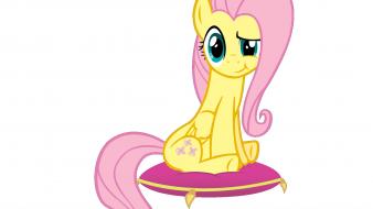 Fluttershy my little pony pillows simple background wallpaper