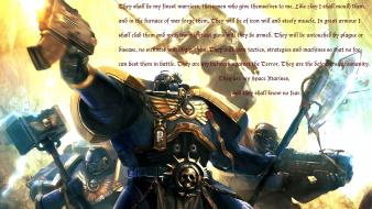 Guns quotes space marines text wallpaper
