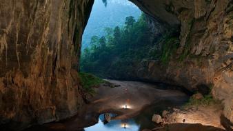 Son doong cave caves forests hang landscapes wallpaper