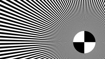 Abstract black and white test pattern wallpaper