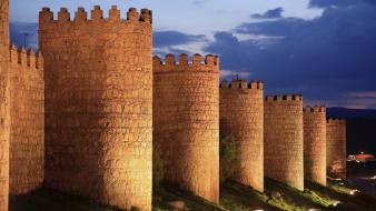 Age of empires 2 spain castles dusk wallpaper