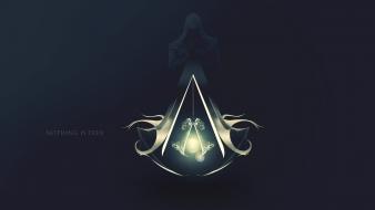 Assassins creed artwork logos video games wallpaper