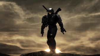 Halo master chief futuristic pc games video wallpaper