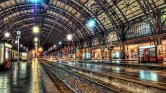 Hdr photography train stations wallpaper