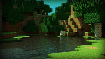 3d minecraft cinema 4d renders sheep wallpaper