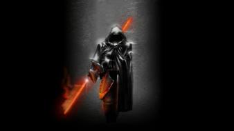 Artwork black dark art digital light sabers wallpaper