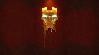 Avengers iron man marvel comics glowing eyes wallpaper