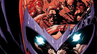 Captain america iron man magneto marvel comics wolverine wallpaper