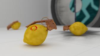 Cave johnson portal 2 grenades lemons wallpaper