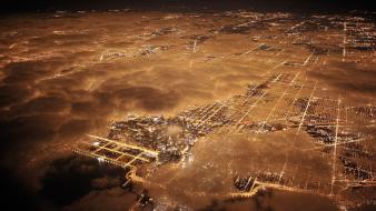 Earth cityscapes lights maps night wallpaper