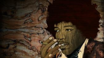 Jimi hendrix artwork digital art photo manipulation pop wallpaper