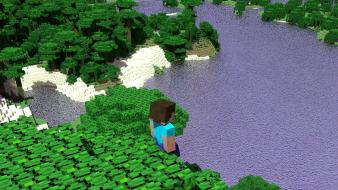 Minecraft steve beaches jungle tapeta wallpaper