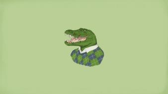 Lacoste crocodiles funny minimalistic wallpaper
