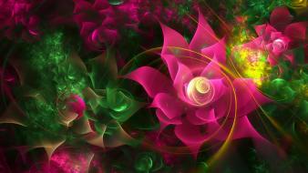 Abstract flowers wallpaper