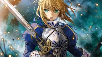 Armor saber anime girls swords fate series wallpaper