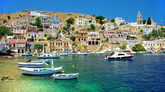 Cityscapes greece wallpaper