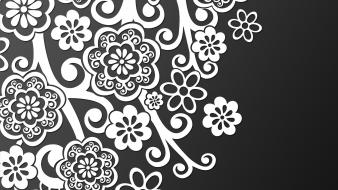 Flowers black background wallpaper