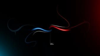 Abstract blue red wallpaper
