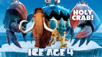 Continental ice age crabs drifting cars funny wallpaper