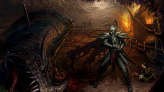 Dungeons and dragons dark destruction fantasy art wallpaper
