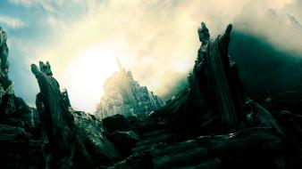 Minas tirith the lord of rings fictional landscapes wallpaper