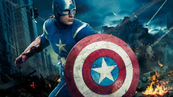 Captain america chris evans the avengers movie artwork wallpaper